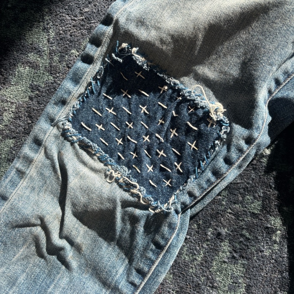 Madewell patchwork cruiser straight - image 7